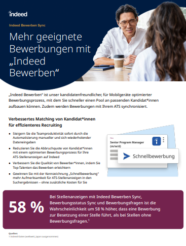 Erhalten Sie bis zu 5-mal mehr abgeschlossene Bewerbungen – und das in kürzerer Zeit
