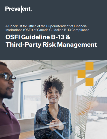 OSFI Guideline B-13 & Third-Party Risk Management